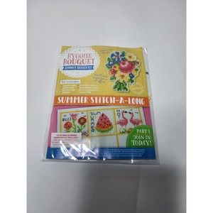 Bygone Bouquet Summer Brooch Cross Stitch Kit Flower